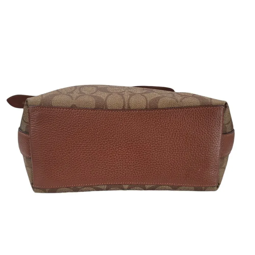 Coach Factory Val Duffle‎ Bag In Signature Canvas Shoulder Bag